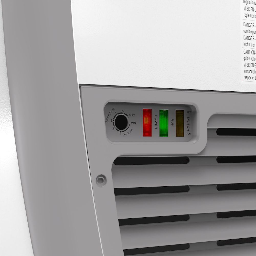 26in. 4 Tub Ice Cream Dipping Cabinet Display Freezer with Sliding Glass Door. Picture 7