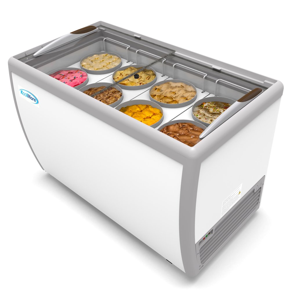 50 in. 8 Tub Ice Cream Dipping Cabinet Display Freezer. Picture 3