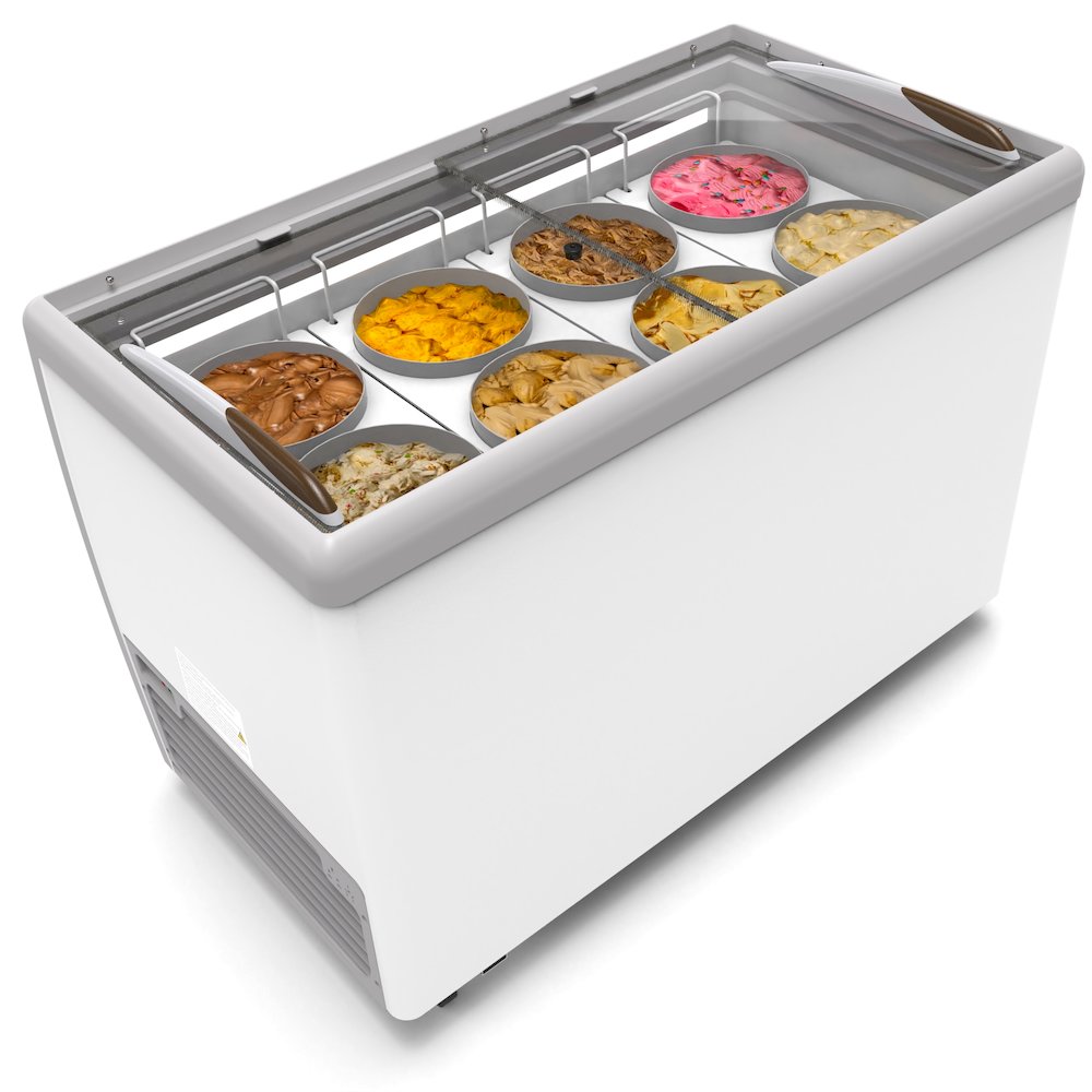 50 in. 8 Tub Ice Cream Dipping Cabinet Display Freezer. Picture 2