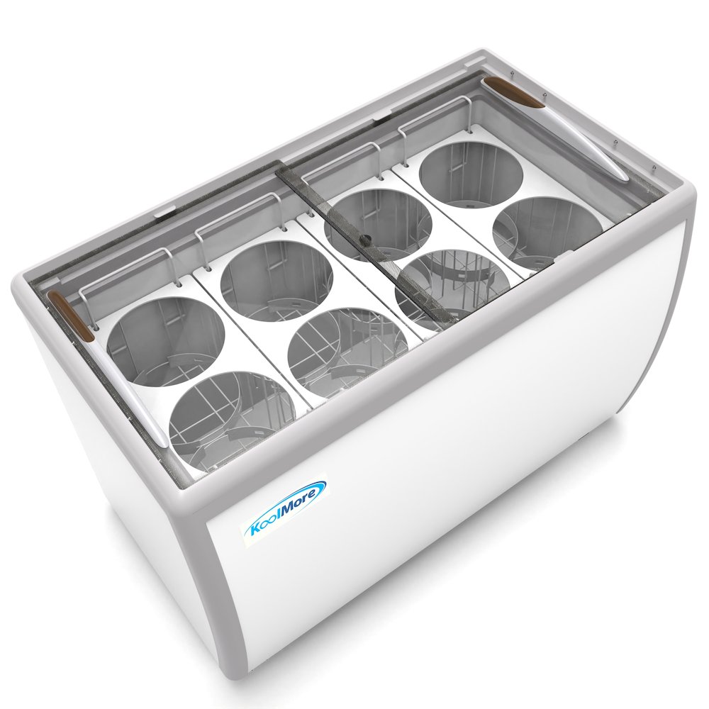 50 in. 8 Tub Ice Cream Dipping Cabinet Display Freezer. Picture 4