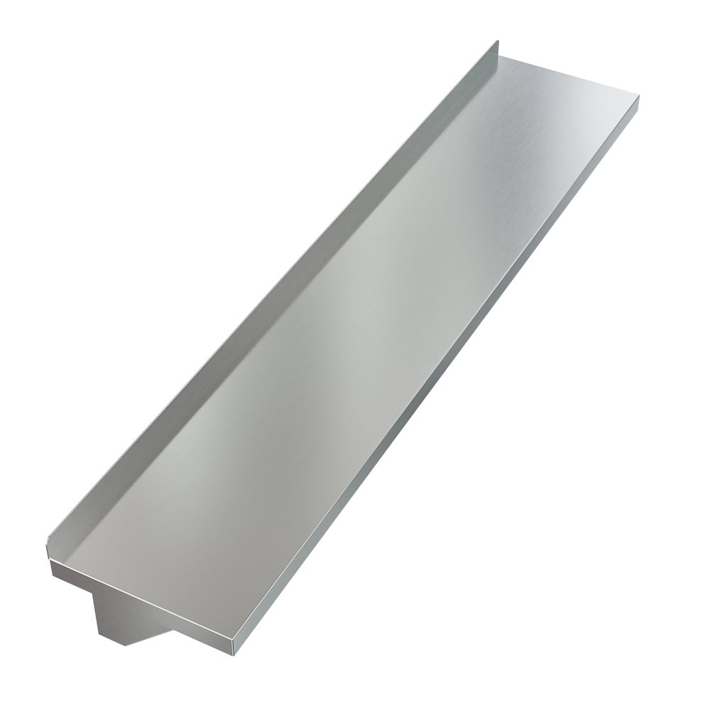 12" x 60" 18-Gauge Stainless-Steel Heavy Duty Wall Shelf with Pot Rack,. Picture 6