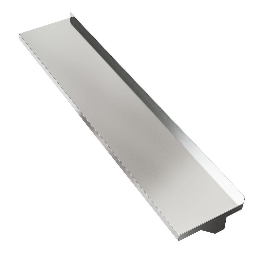 12" x 60" 18-Gauge Stainless-Steel Heavy Duty Wall Shelf with Pot Rack,. Picture 7