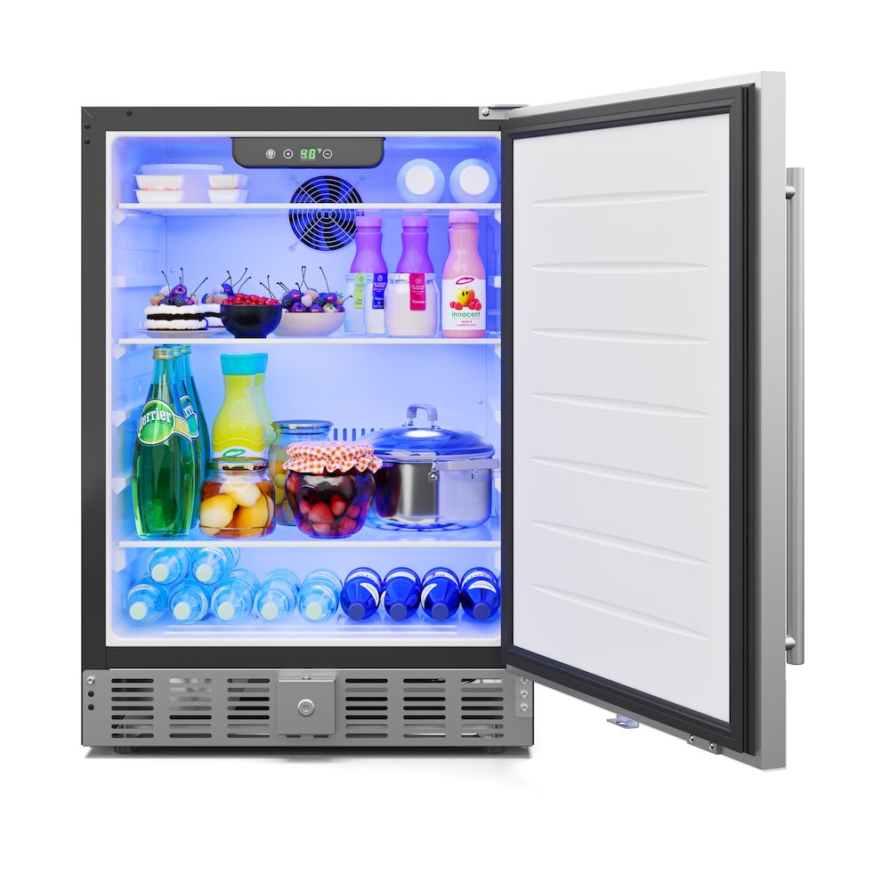23.4 in. Stainless Steel, Door Built-In Refrigerator Beverage Cooler, 5 Cu. ft.. Picture 1