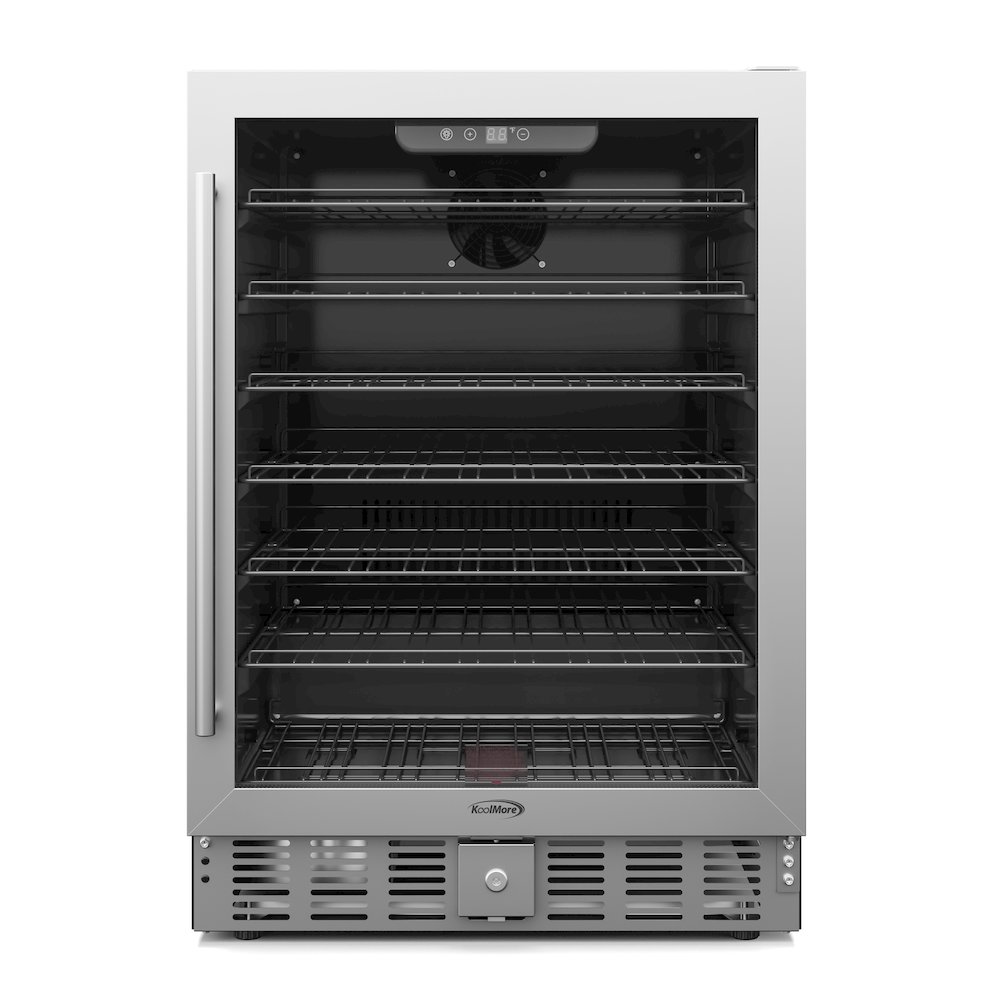 23.4 in. Stainless Steel, Glass-Door Built-In Refrigerator Beverage Cooler, 5 Cu. Picture 2
