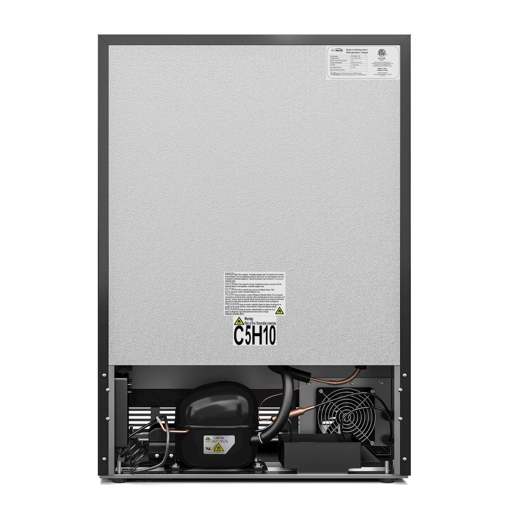 23.4 in. Stainless Steel, Glass-Door Built-In Refrigerator Beverage Cooler, 5 Cu. Picture 6