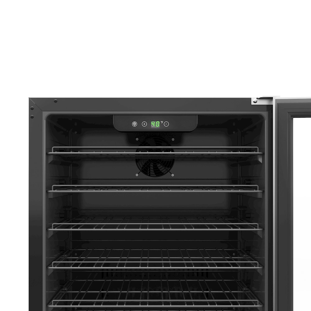 23.4 in. Stainless Steel, Glass-Door Built-In Refrigerator Beverage Cooler, 5 Cu. Picture 9