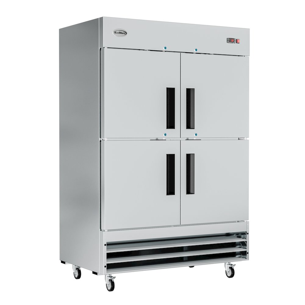 54 in. Stainless Steel Solid Half Door Reach-In Refrigerator 47 cu. ft.. Picture 2