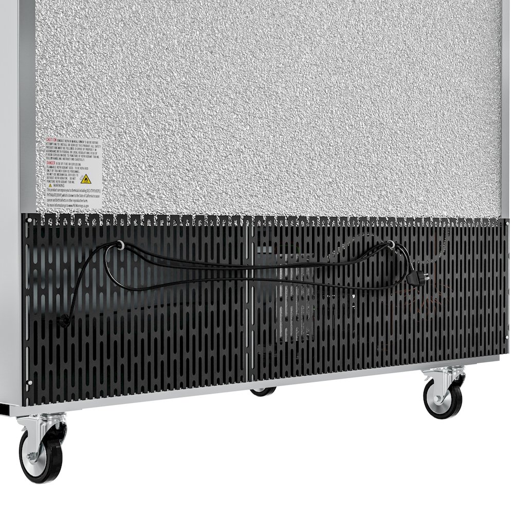 54 in. Stainless Steel Solid Half Door Reach-In Refrigerator 47 cu. ft.. Picture 6