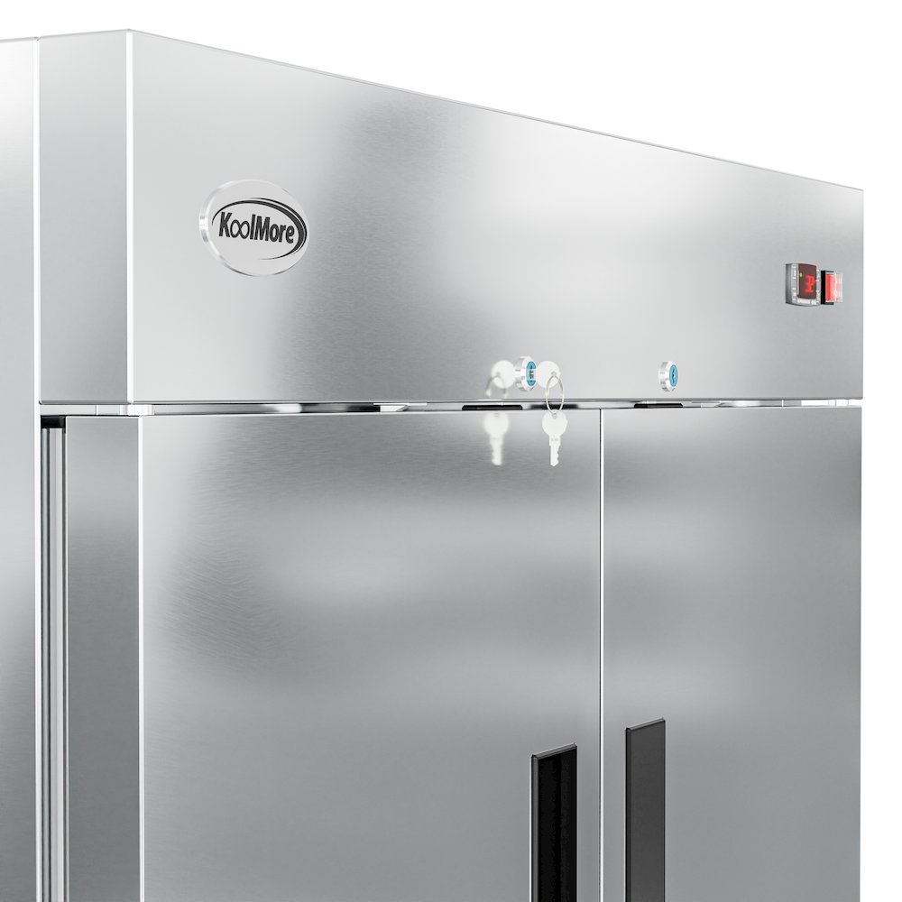 54 in. Stainless Steel Solid Half Door Reach-In Refrigerator 47 cu. ft.. Picture 8