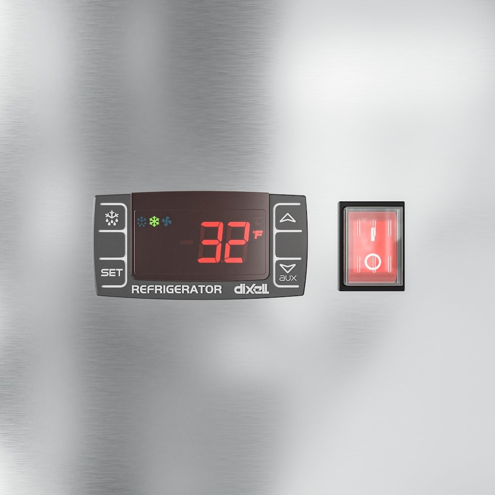 54 in. Stainless Steel Solid Half Door Reach-In Refrigerator 47 cu. ft.. Picture 11