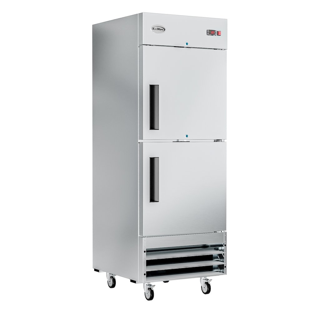 29 in. Commercial Stainless Steel Solid Half Door Reach-In Freezer 23 cu. ft.. Picture 1