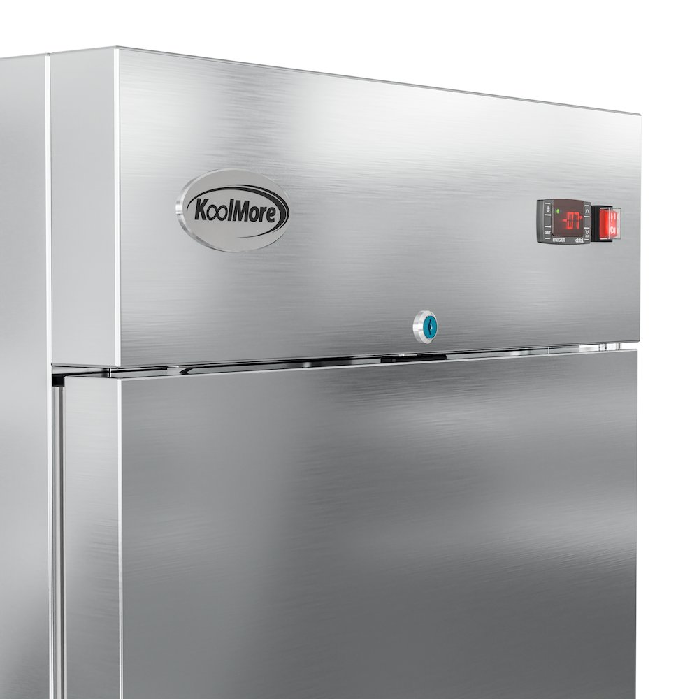 29 in. Commercial Stainless Steel Solid Half Door Reach-In Freezer 23 cu. ft.. Picture 6