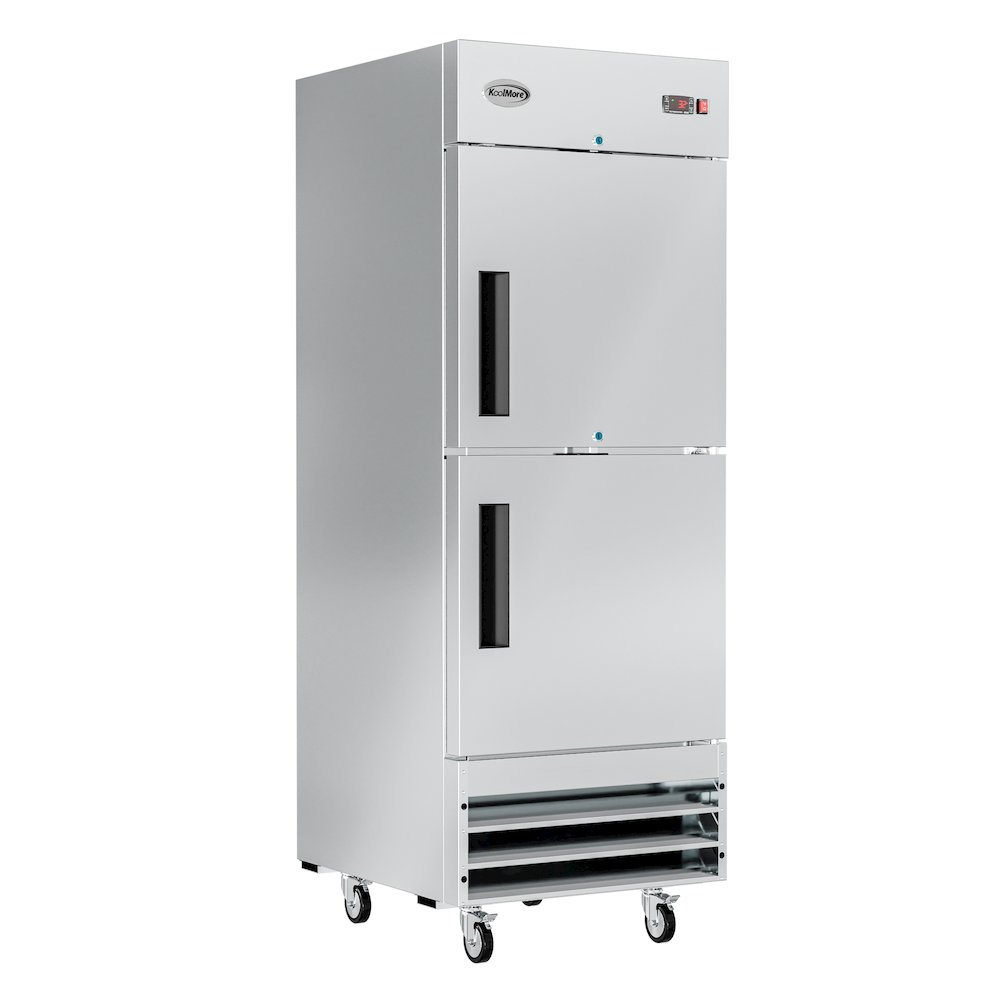 29 in. Stainless Steel Solid Half Door Reach-In Refrigerator, 23 cu. ft.. Picture 1