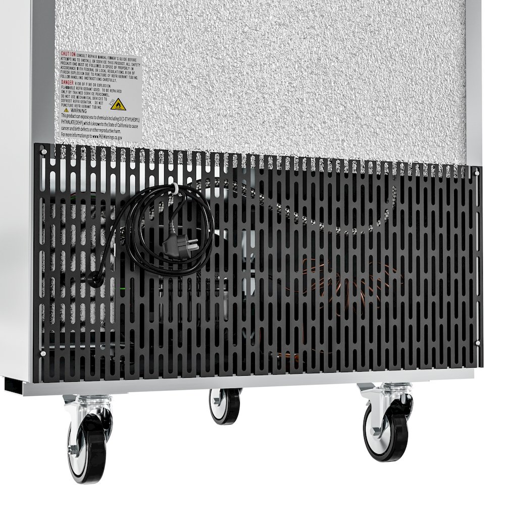 29 in. Stainless Steel Solid Half Door Reach-In Refrigerator, 23 cu. ft.. Picture 5