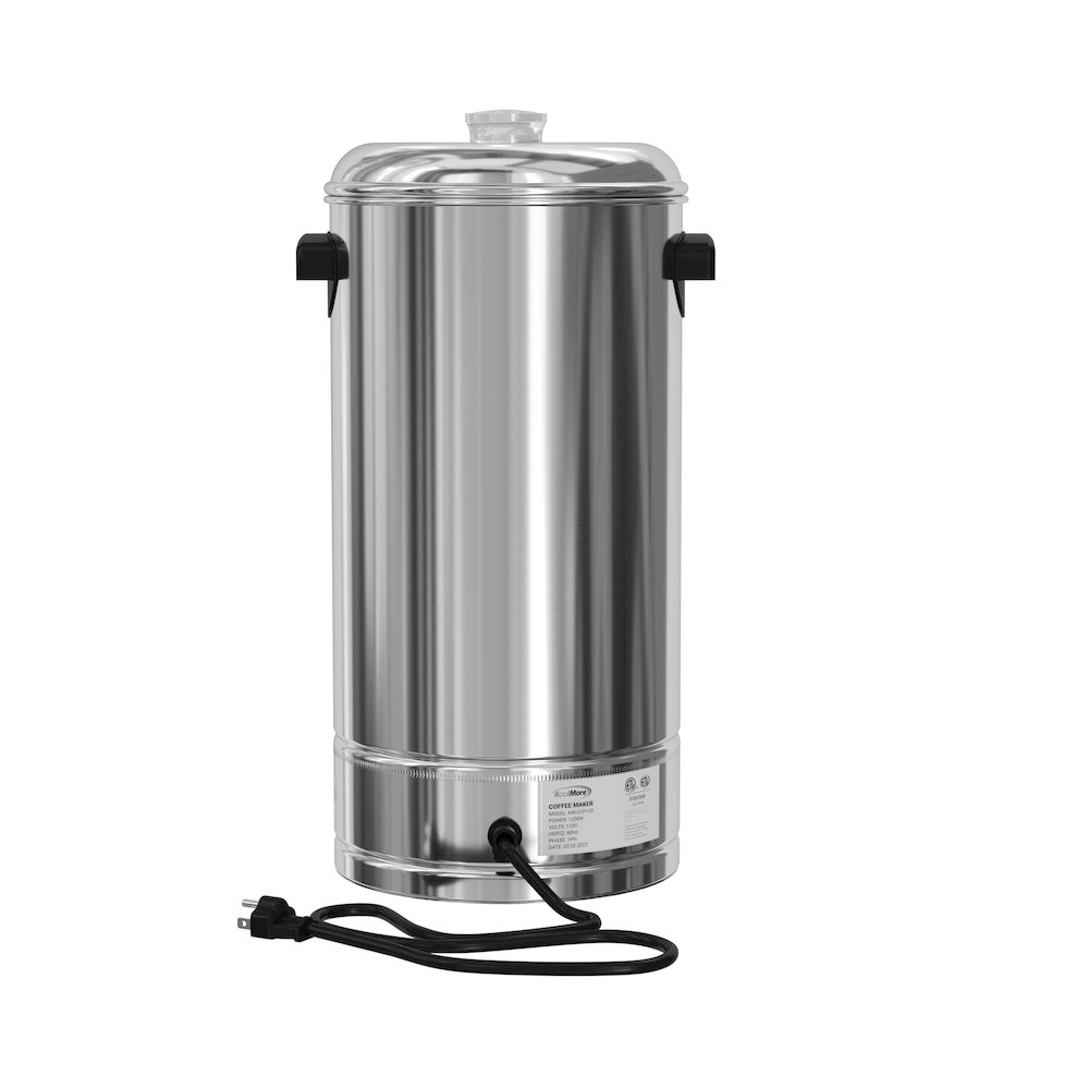 Electric 100 Cup Commercial Coffee Percolator in Stainless Steel. Picture 5