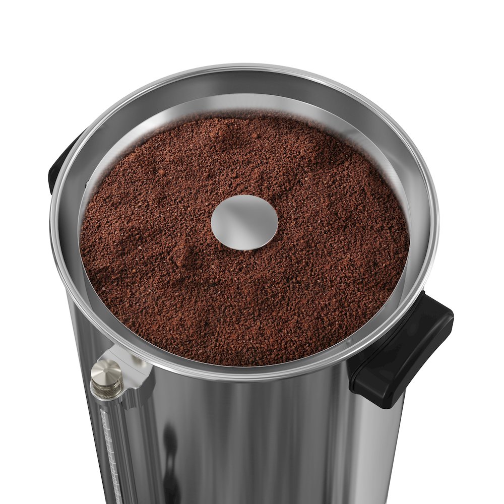 Electric 100 Cup Commercial Coffee Percolator in Stainless Steel. Picture 4