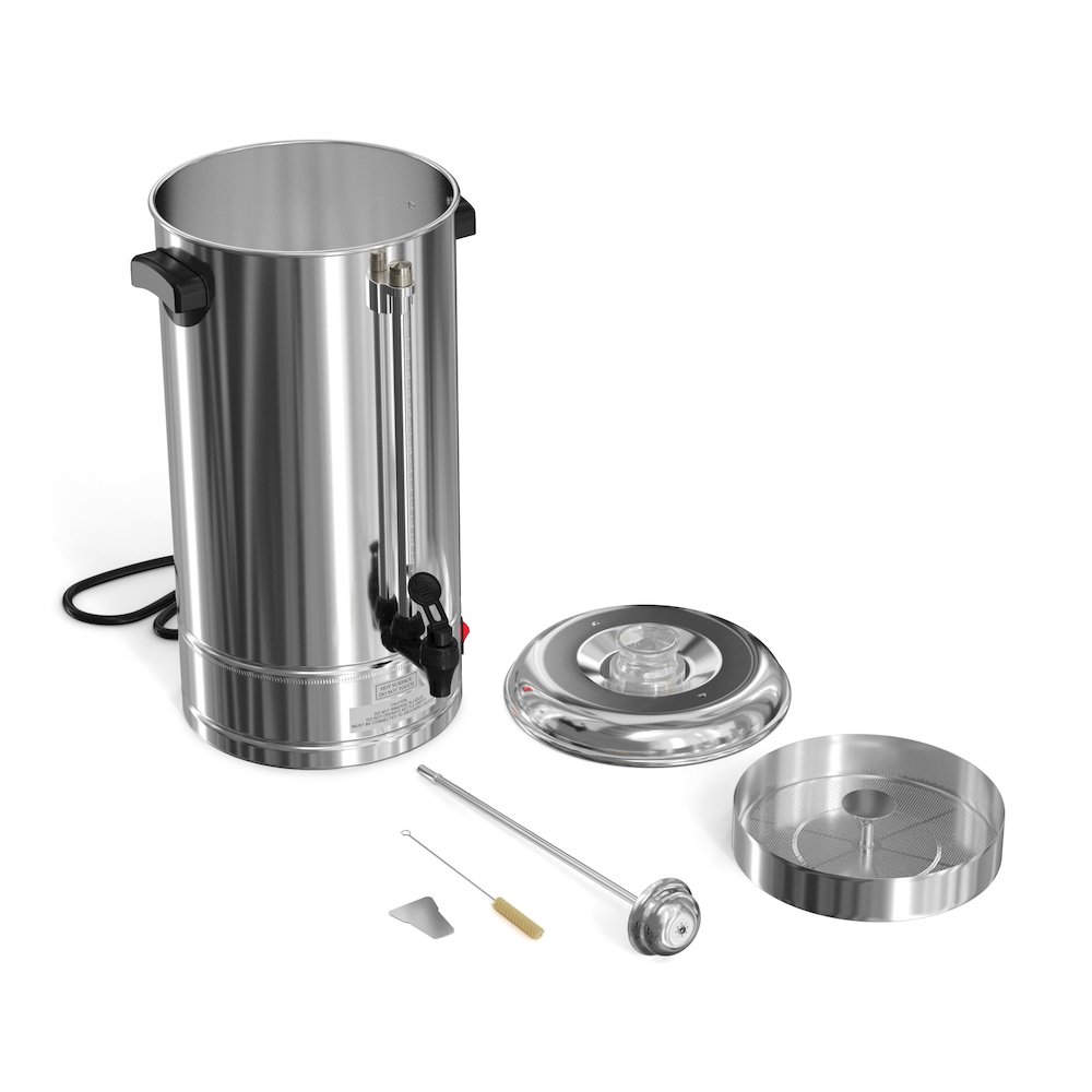 Electric 100 Cup Commercial Coffee Percolator in Stainless Steel. Picture 2