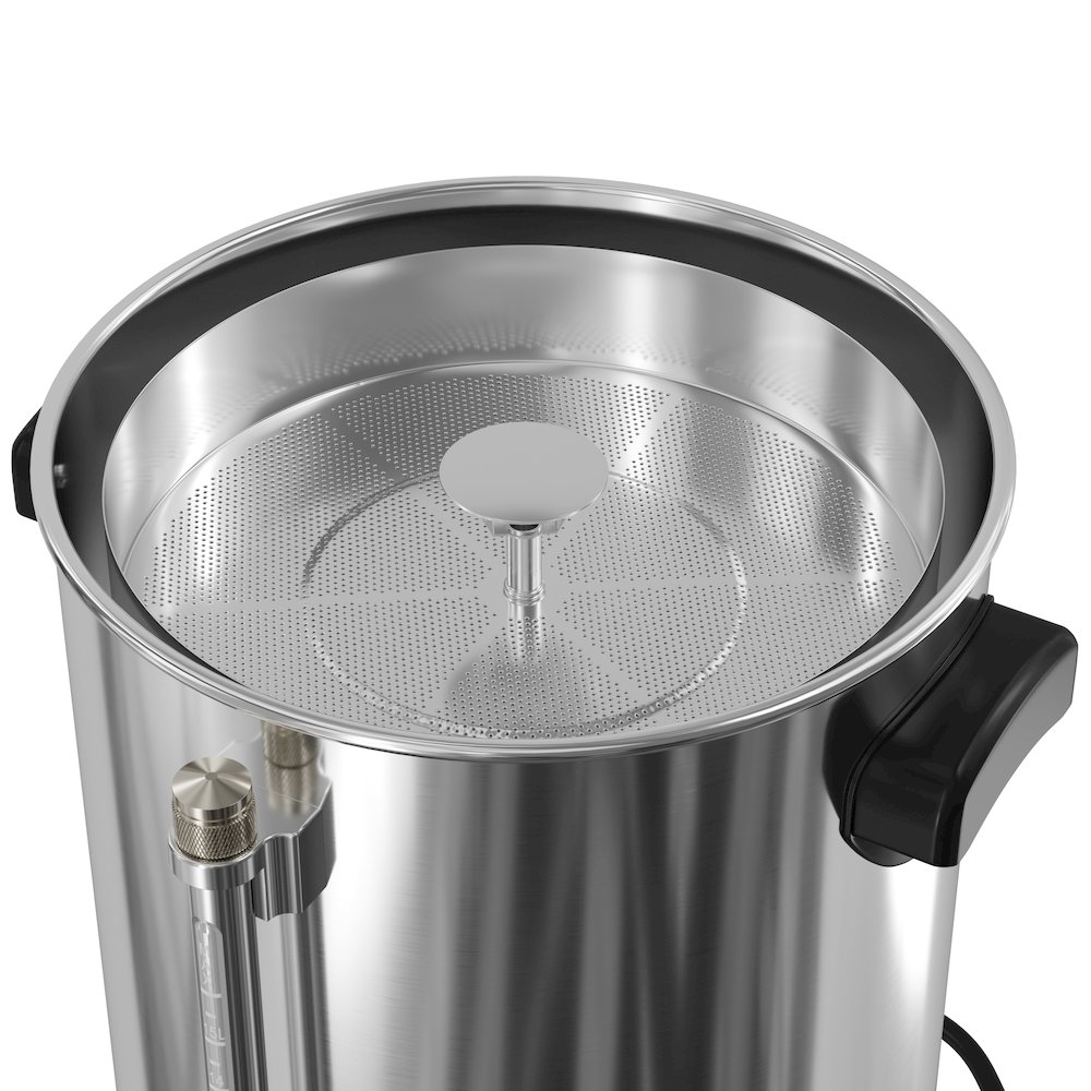 Electric 100 Cup Commercial Coffee Percolator in Stainless Steel. Picture 7