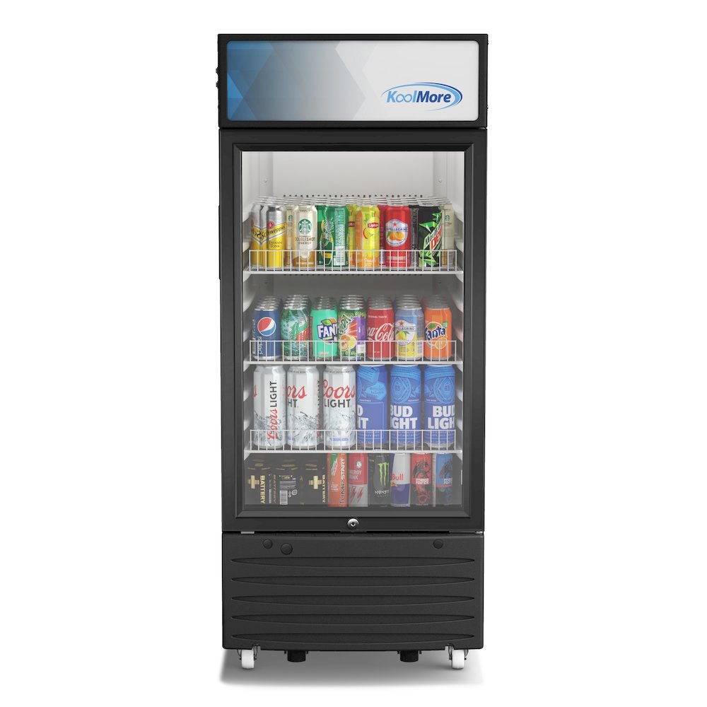 6 cu. ft. One Glass Door Commercial Display Merchandiser Refrigerator. Picture 3