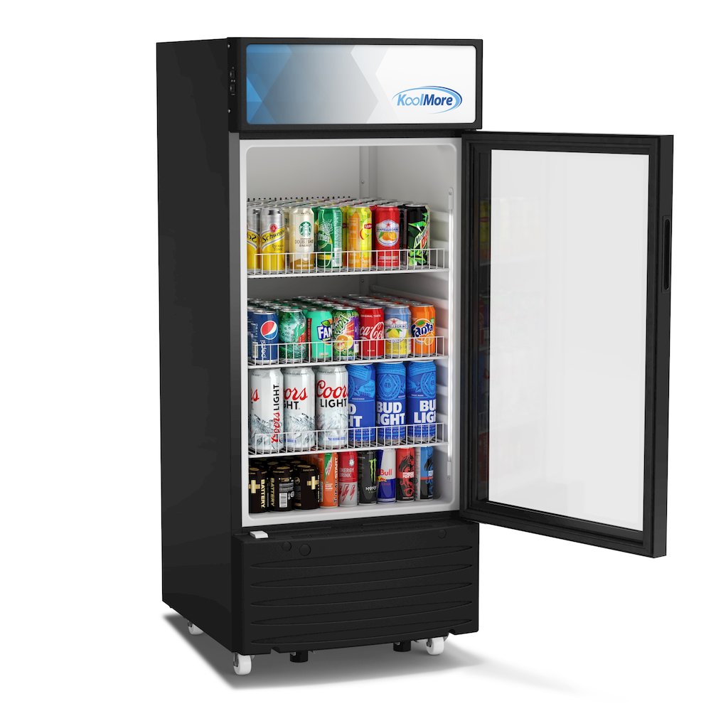 6 cu. ft. One Glass Door Commercial Display Merchandiser Refrigerator. Picture 4