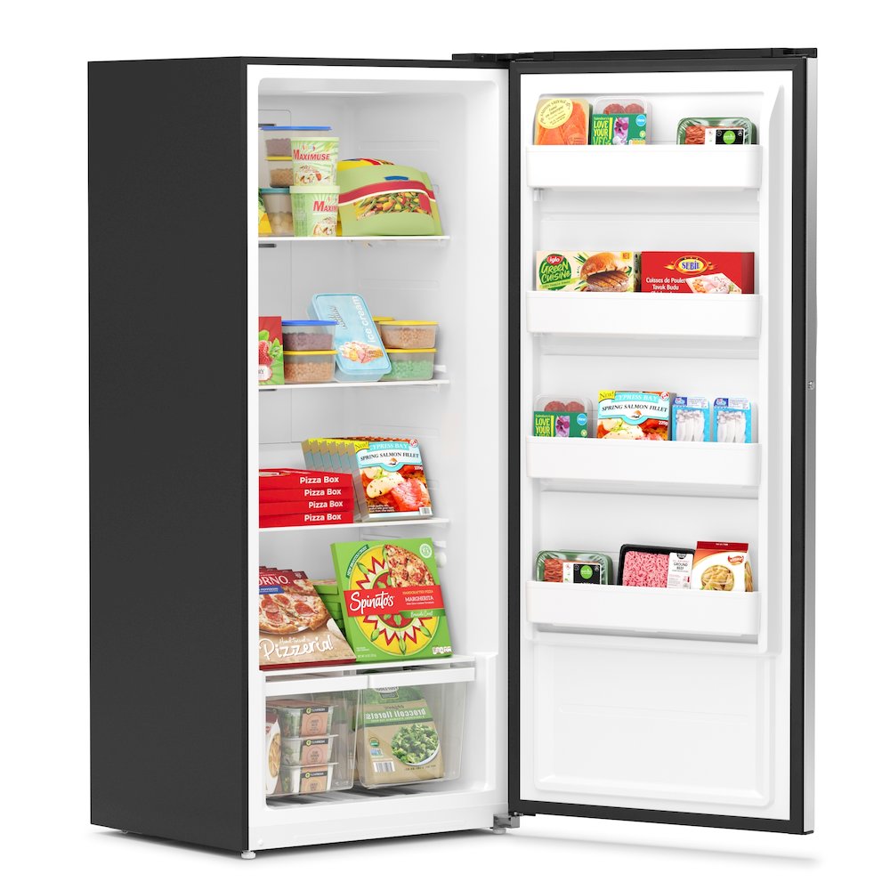 21 cu. ft. Upright Convertible Refrigerator/Freezer in Silver. Picture 1