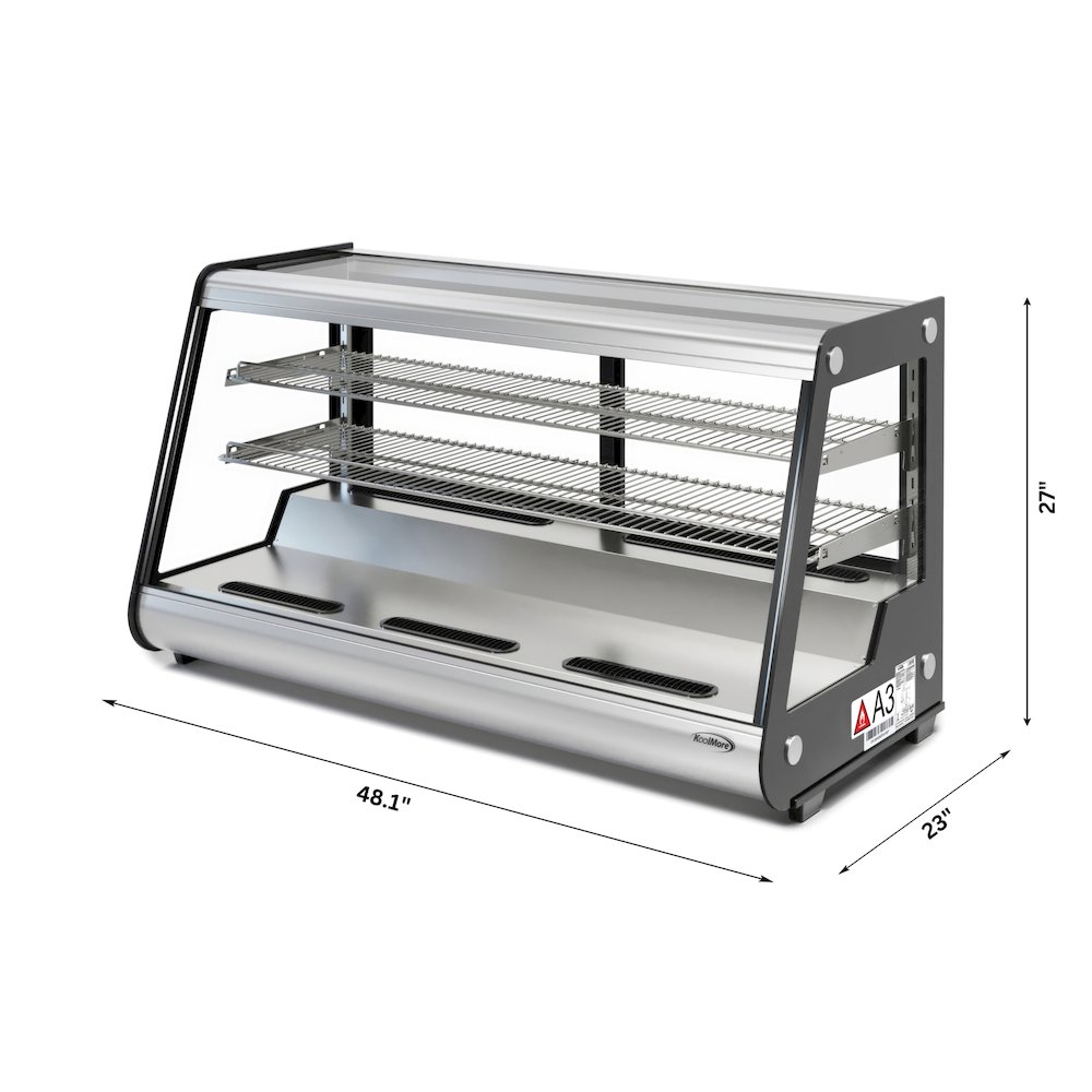 48 in. Countertop Bakery Display Refrigerator in Stainless Steel, 7 cu. ft.. Picture 5
