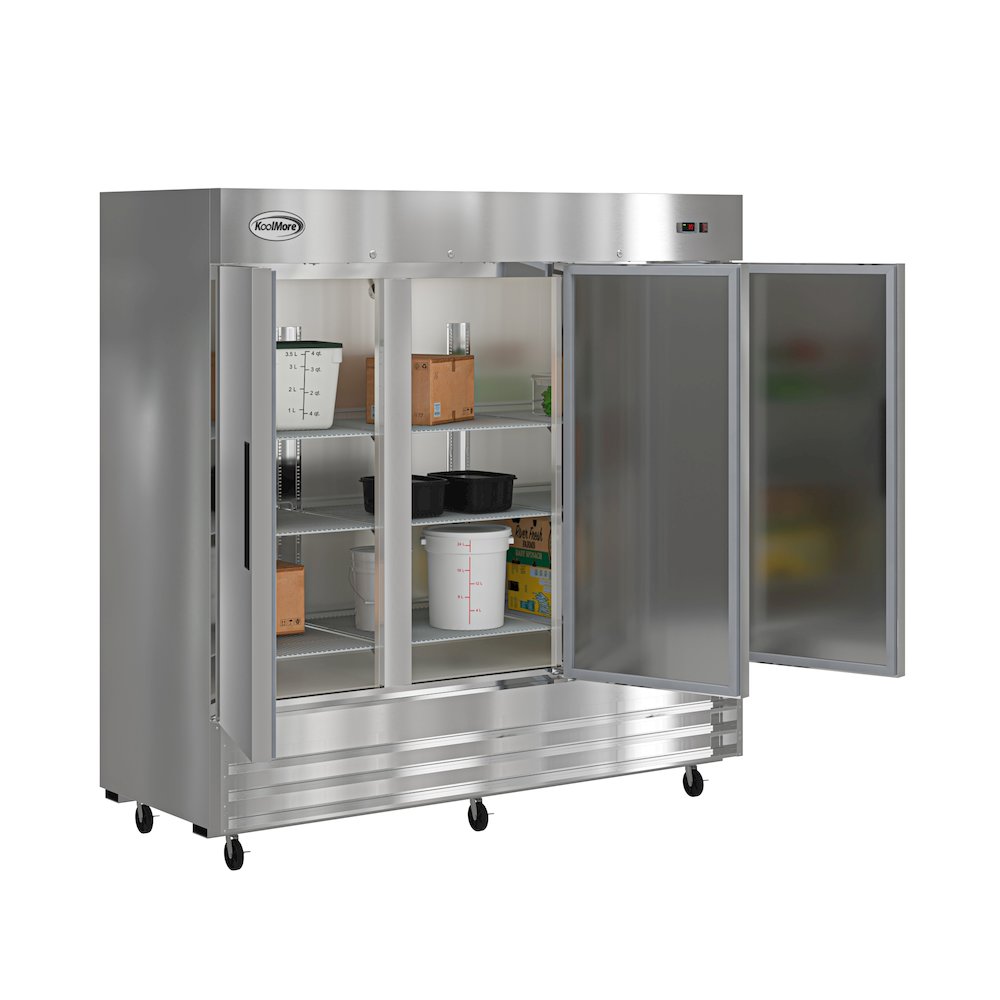80 in. Three Door Commercial Reach In Refrigerator 72 cu. ft.. Picture 2