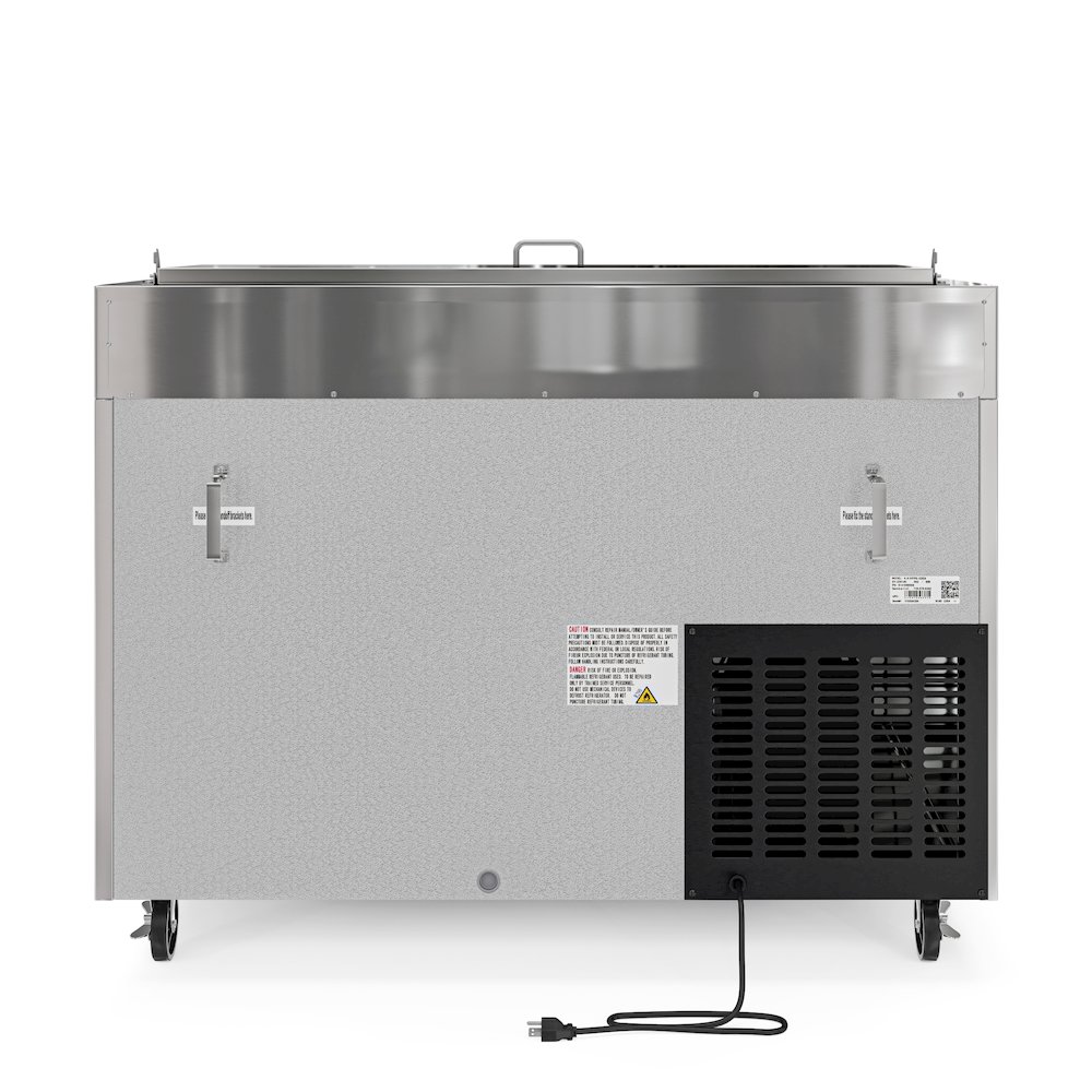 50 in. One Door Commercial Pizza Prep Refrigerator in Stainless-Steel. Picture 9