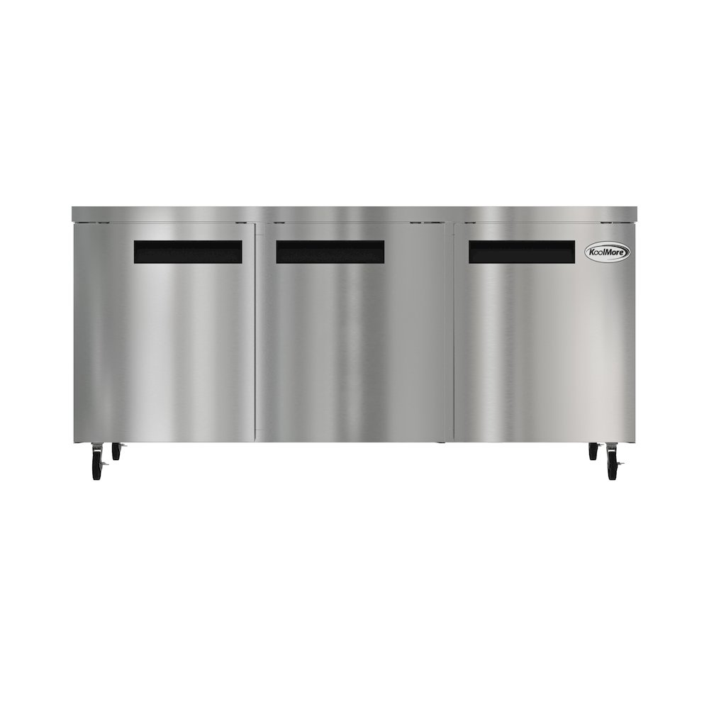 72 in. Three Door Commercial Undercounter Refrigerator 18 cu. ft.. Picture 3
