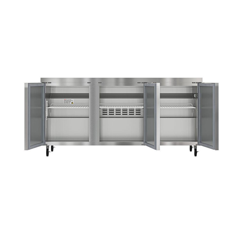 72 in. Three Door Commercial Undercounter Refrigerator 18 cu. ft.. Picture 7