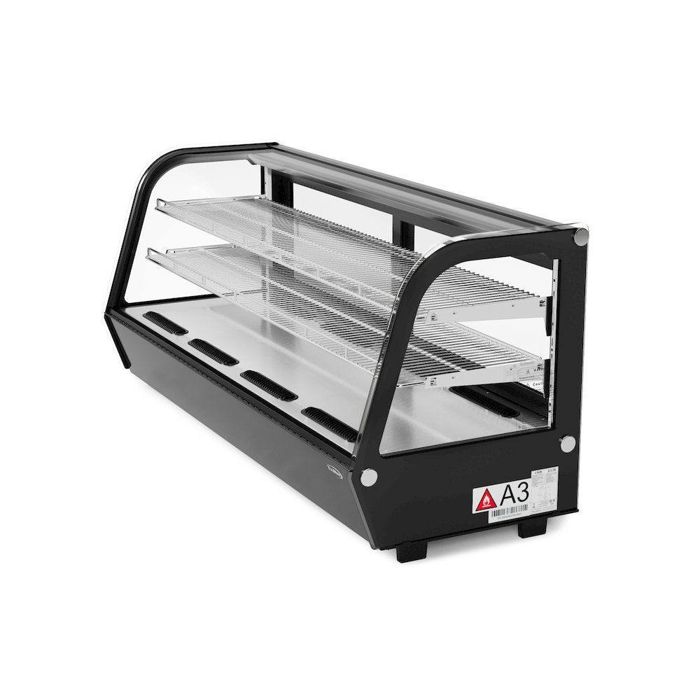 60 in. Countertop Bakery Display Refrigerator in Black, 8 cu. ft.. Picture 4