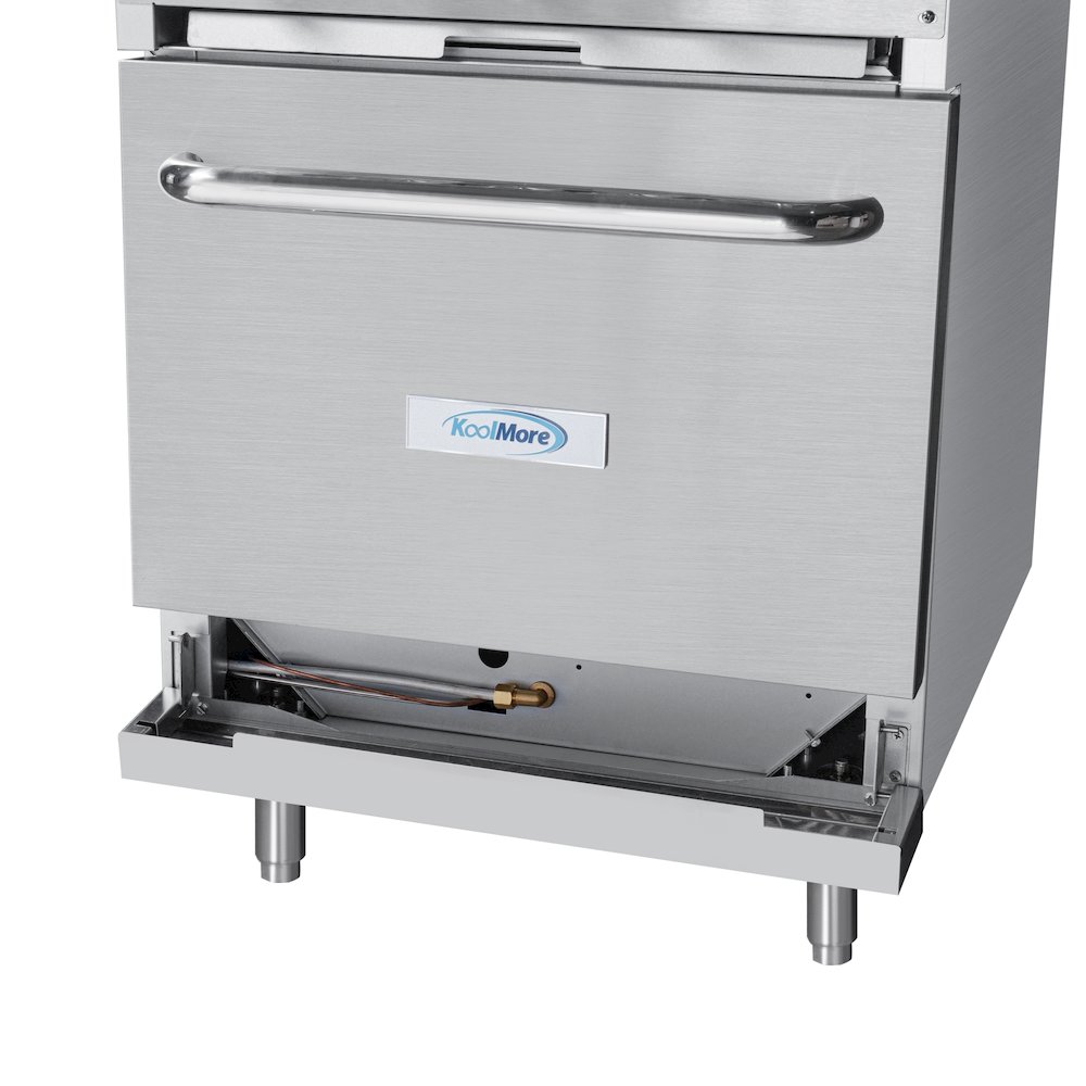 24 in. 4 Burner Commercial Liquid Propane Range with Oven in Stainless-Steel. Picture 11