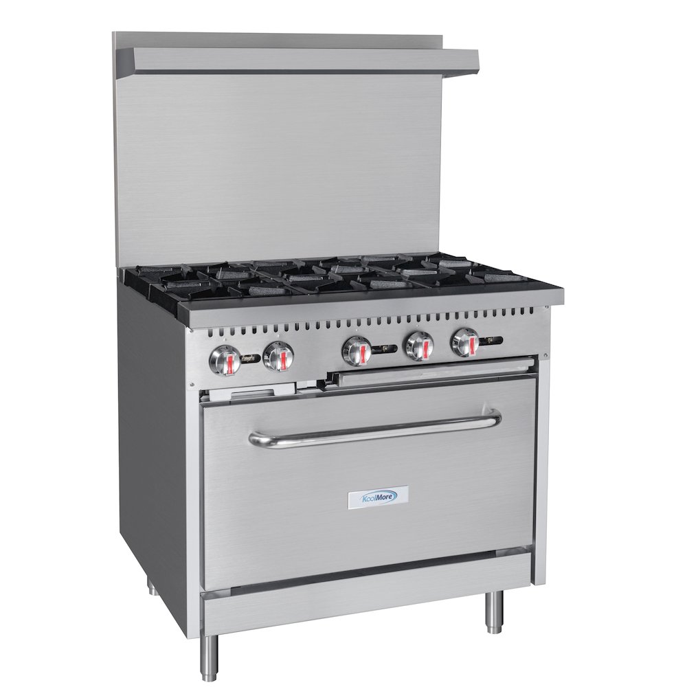 36 in. 6 Burner Commercial Natural Gas Range in Stainless-Steel. Picture 5