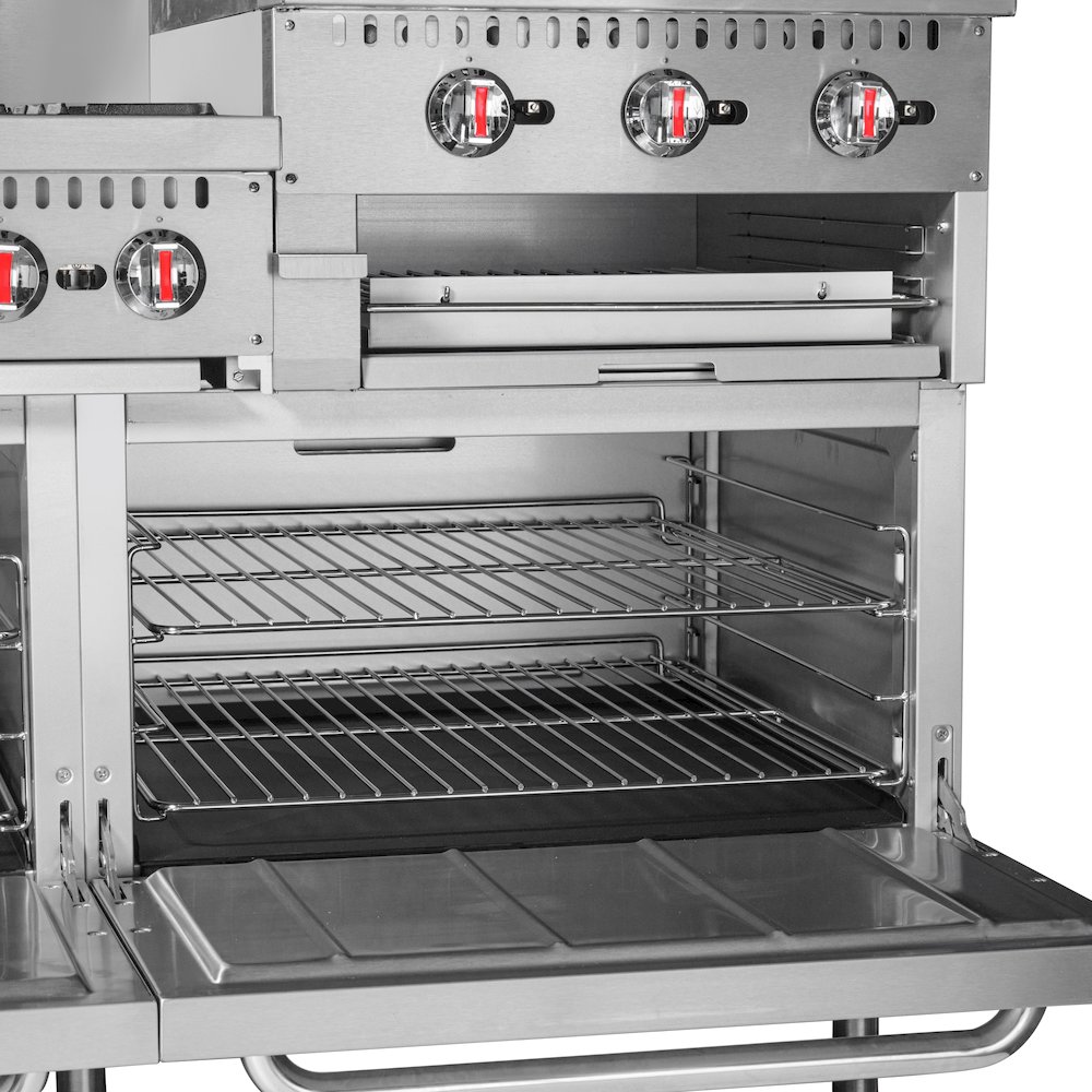 60 in. Commercial LP Range with 24 in. Griddle and Broiler in Stainless-Steel. Picture 4