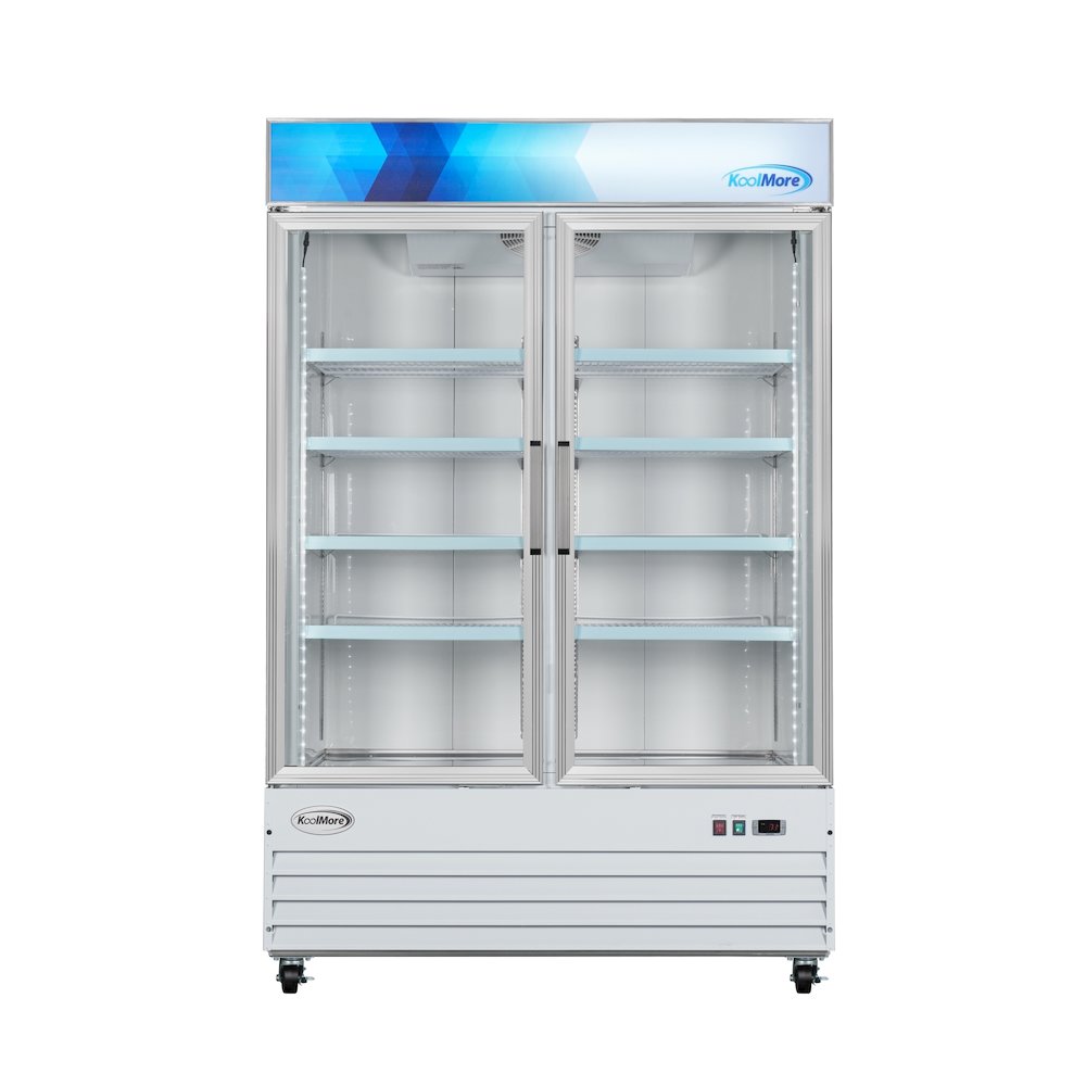 53 in. 2-Door Commercial Display Merchandiser Freezer 45 cu. ft. in White. Picture 2
