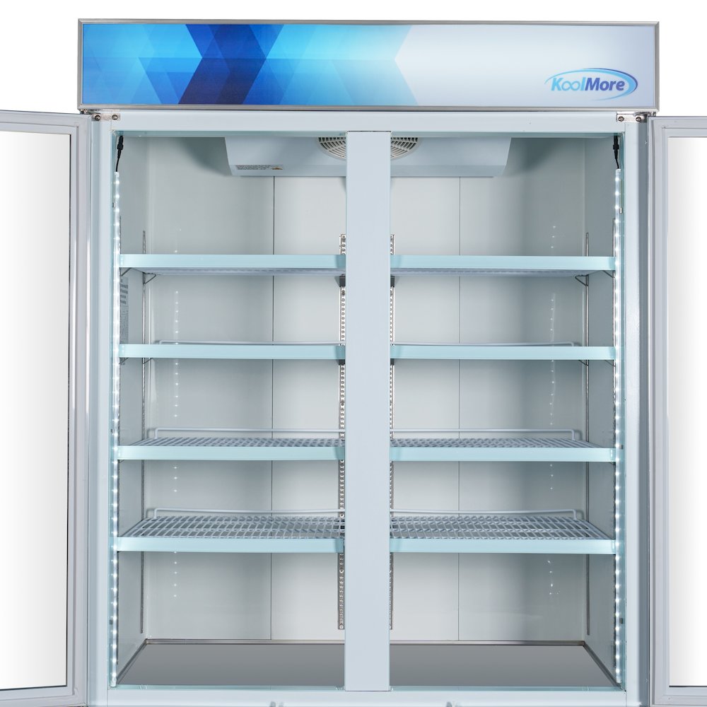 53 in. 2-Door Commercial Display Merchandiser Freezer 45 cu. ft. in White. Picture 6