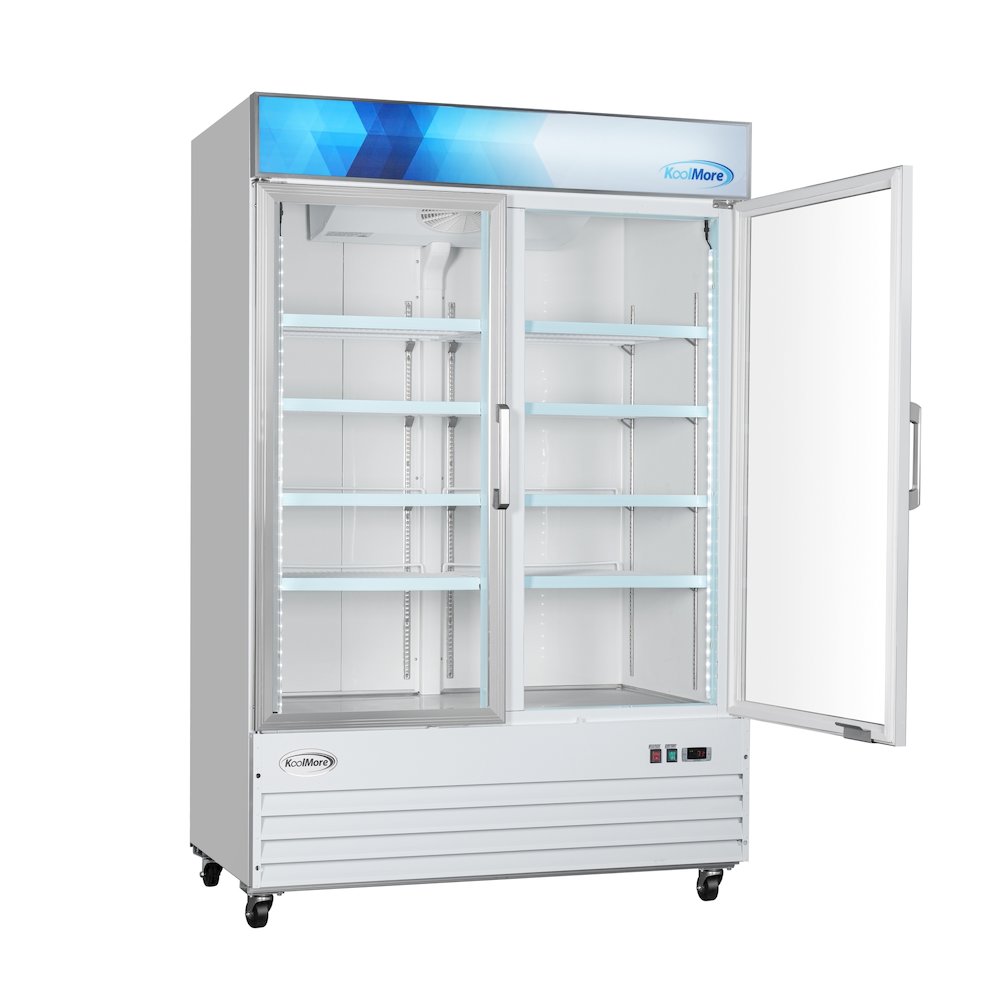 53 in. 2-Door Commercial Display Merchandiser Freezer 45 cu. ft. in White. Picture 7