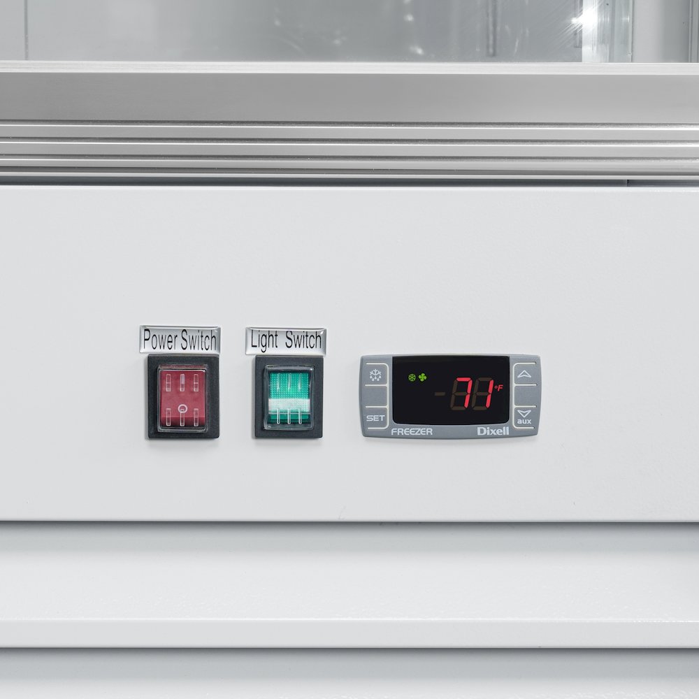 53 in. 2-Door Commercial Display Merchandiser Freezer 45 cu. ft. in White. Picture 10