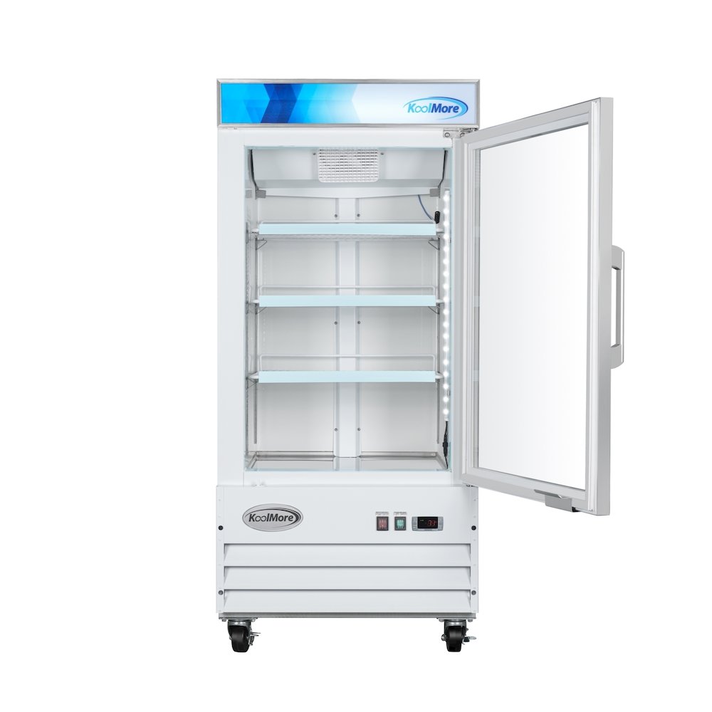 26 in. 1-Door Commercial Display Merchandiser Freezer 9 cu. ft. in White. Picture 6