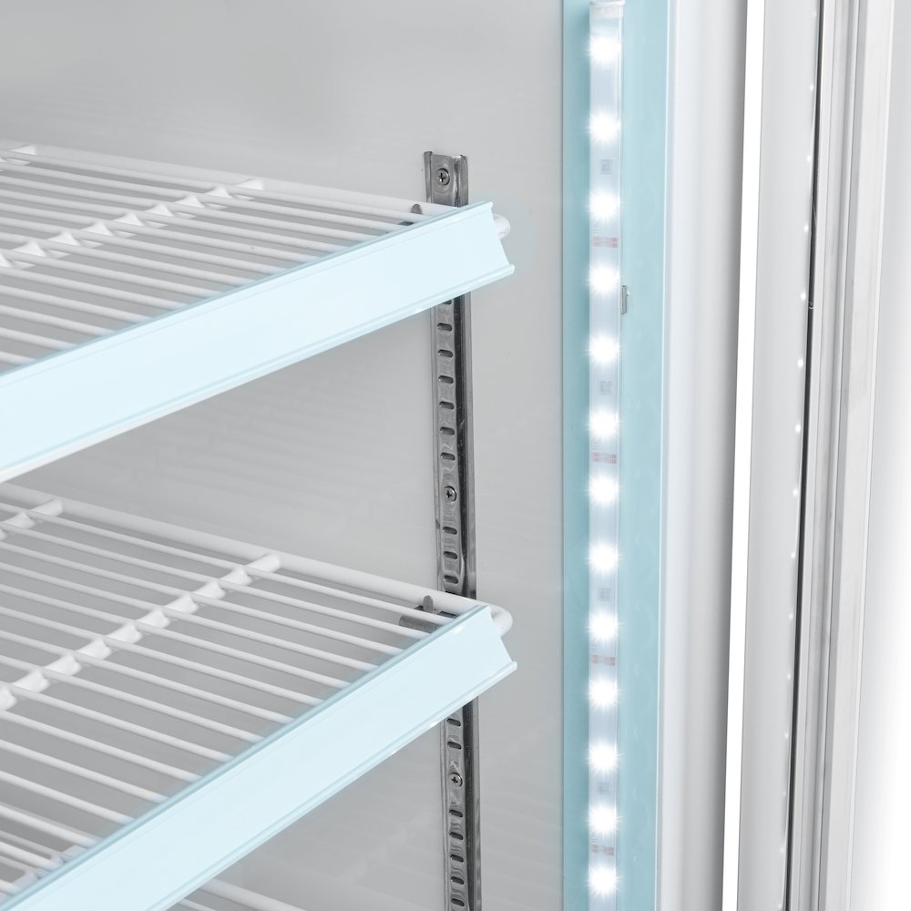 26 in. 1-Door Commercial Display Merchandiser Freezer 9 cu. ft. in White. Picture 12