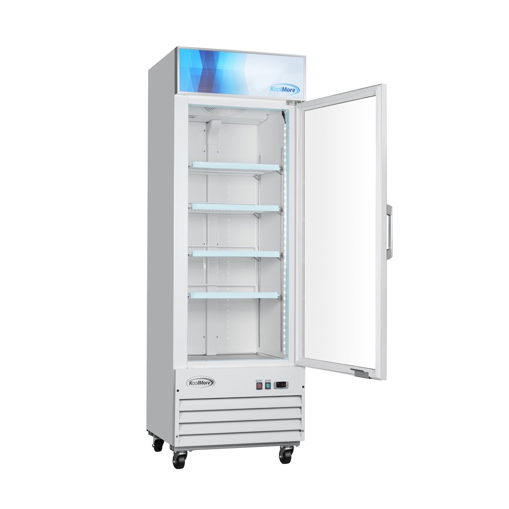 27 in. 1-Door Commercial Display Merchandiser Freezer 13 cu. ft. in White. Picture 5
