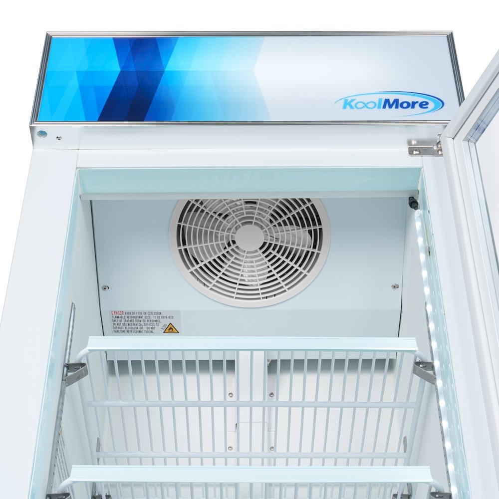 27 in. 1-Door Commercial Display Merchandiser Freezer 13 cu. ft. in White. Picture 8