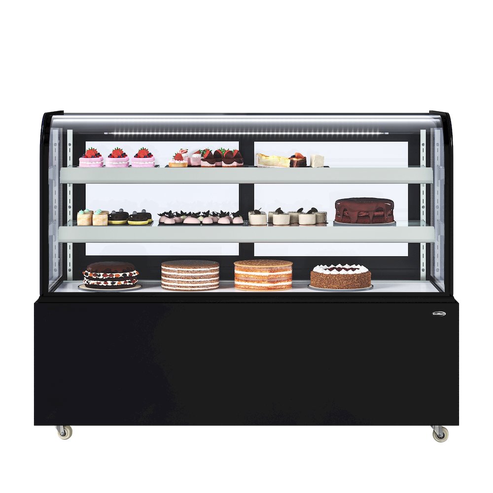 60 in. Refrigerated Bakery Display Case in Black, 17.6 cu. ft.. Picture 3