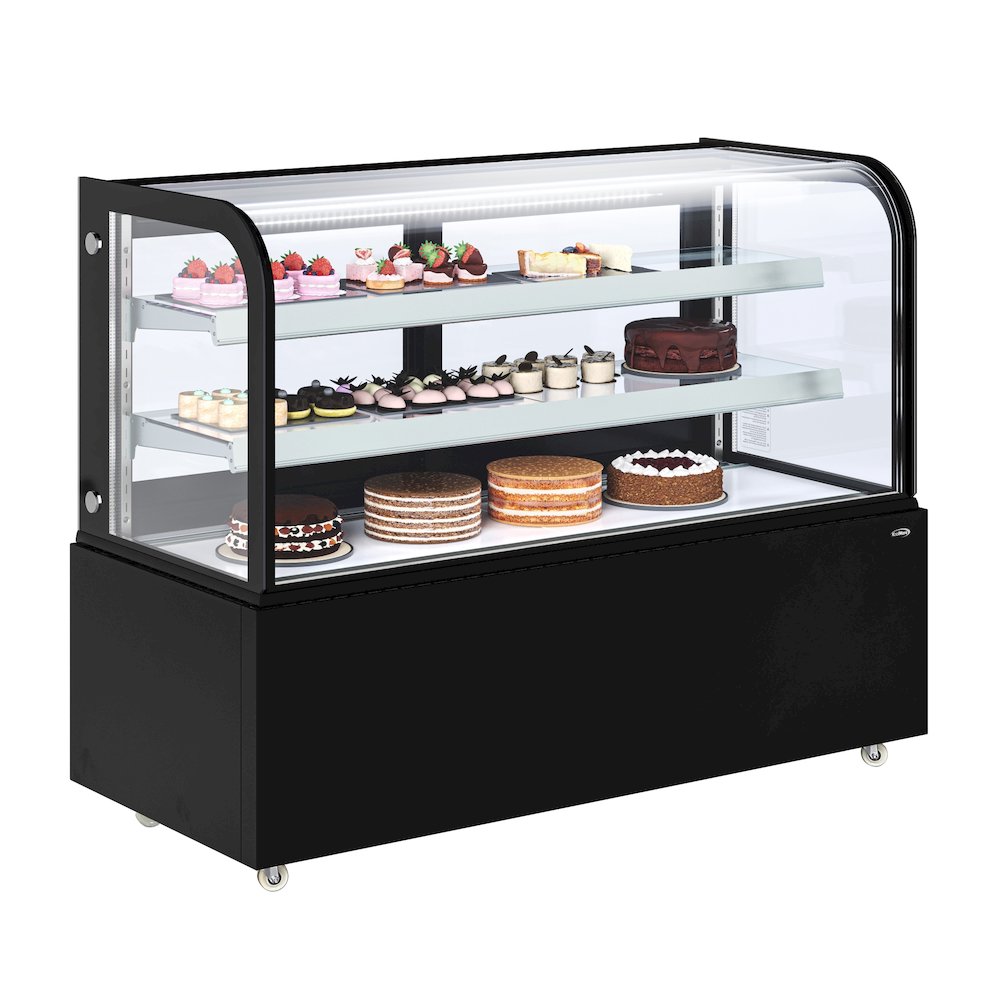 60 in. Refrigerated Bakery Display Case in Black, 17.6 cu. ft.. Picture 1