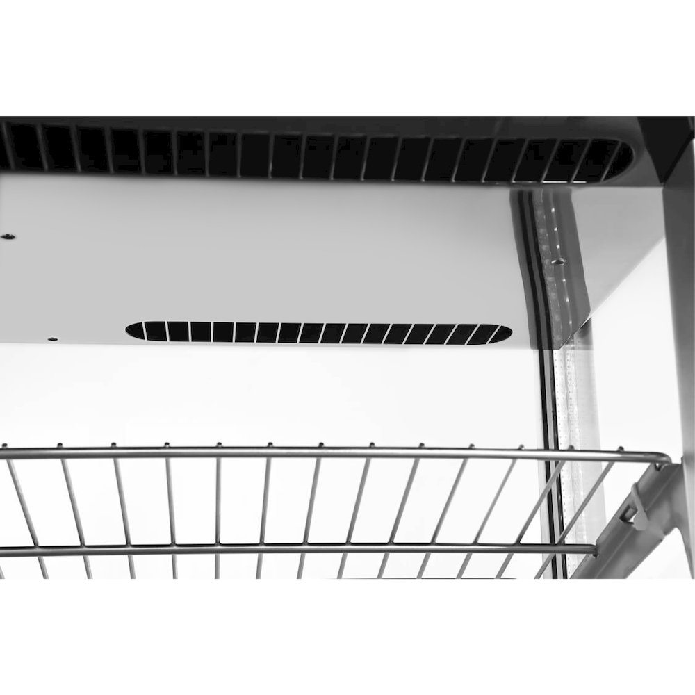 31 in. 4-Tier Commercial Countertop Display Refrigerator in Stainless-Steel. Picture 11