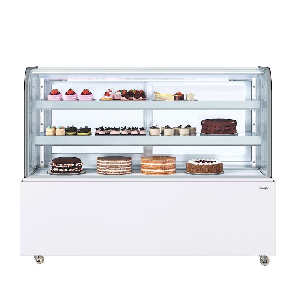 60 in. Refrigerated Bakery Display Case, 17.6 cu. ft. in White. Picture 3