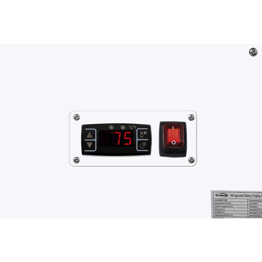 60 in. Refrigerated Bakery Display Case, 17.6 cu. ft. in White. Picture 12