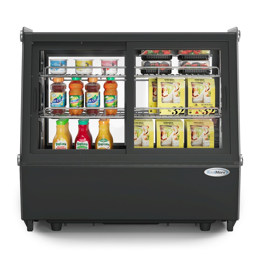 28 in. Self-Service Countertop Display Refrigerator in Black. Picture 2