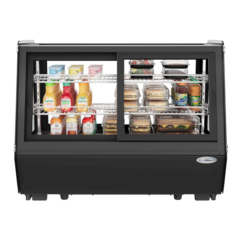 35 in. Self-Service Countertop Display Refrigerator in Black. Picture 3