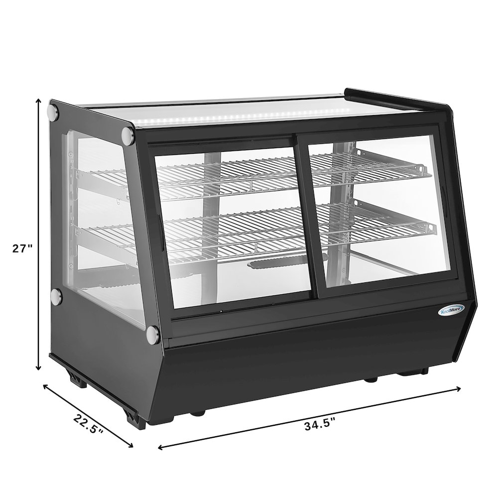 35 in. Self-Service Countertop Display Refrigerator in Black. Picture 5
